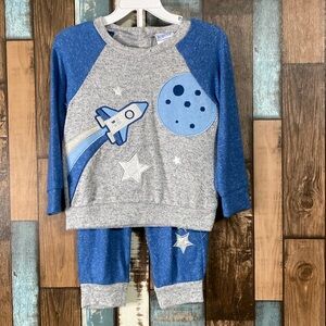 🚀 ROBEEZ blue space top and bottom with pockets